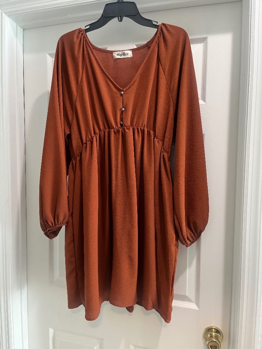 Burnt orange dress